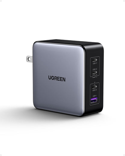 UGREEN 160W USB C Charger Nexode X Series, 4-Port PD 3.1 PPS Compact Fast GaN Foldable Wall Charger for MacBook Pro/Air, Dell XPS, iPhone 15 Pro/14, iPad Pro, Galaxy S24/S23, Pixel 8, Steam Deck
