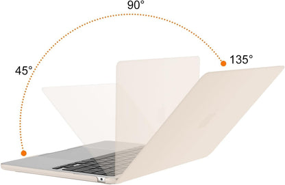 MOSISO Compatible with MacBook Air 13 inch Case 2025 2024 2023 2022 M4 A3240 M3 A3113 M2 A2681, Plastic Hard Shell&Keyboard Cover&Screen Film&Pouch for MacBook Air 13.6 inch Case, Crystal Clear