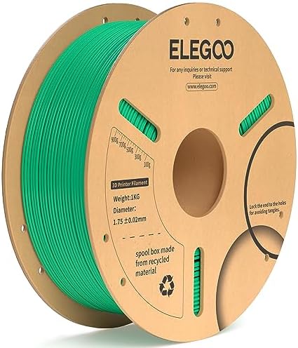 ELEGOO PLA+ Filament 1.75mm Black 4KG, PLA Plus 3D Printer Filament, Dimensional Accuracy +/- 0.02 mm, Tough & High Strength, Fit for Most FDM Printers(1KG/Spool, 2.2 lbs)