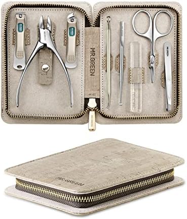 Manicure Set, Pedicure Sets, Nail Clipper Sets, Stainless Steel Professional Nail Cutter Kits with Travel Case (12 Count)