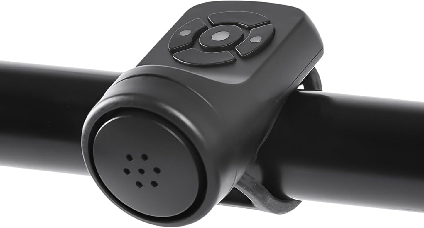 Universal Bicycle Bell with USB Rechargeable Horn and Alarm