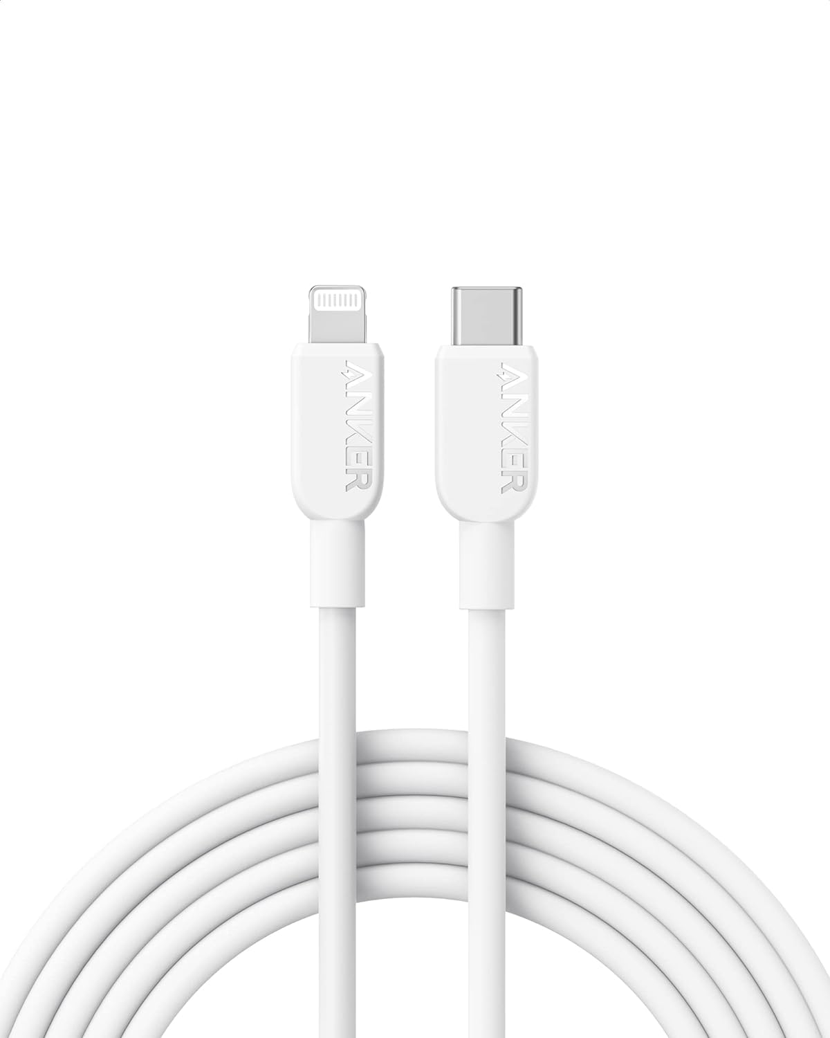 Anker USB C to Lightning Cable, 310 USB-C to Lightning Cable(White,10ft), MFi Certified, Fast Charging Cable for iPhone 14 Plus 14 14 Pro Max 13 13 Pro 12 11 X XS XR (Charger Not Included) - PuriLite