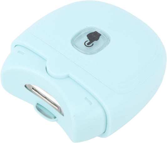 Electric Automatic Nail Clipper with Light and 2 Speeds, Fingernail Cutter, USB Rechargeable Fingernail Trimmer for Kids, Seniors and Adult (Tea Green)