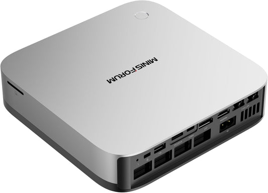 MINISFORUM AI Mini PC X1 Pro AMD Ryzen AI 9 HX370(12 Cores/24 Threads, up to 5.1GHz)&AMD Radeon 890M Mini Gaming Computer,96GB DDR5 2TB PCIe 4.0 SSD, 8K Quad Display,Dual 2.5 LAN/WIFI7/BT5.4/Oculink