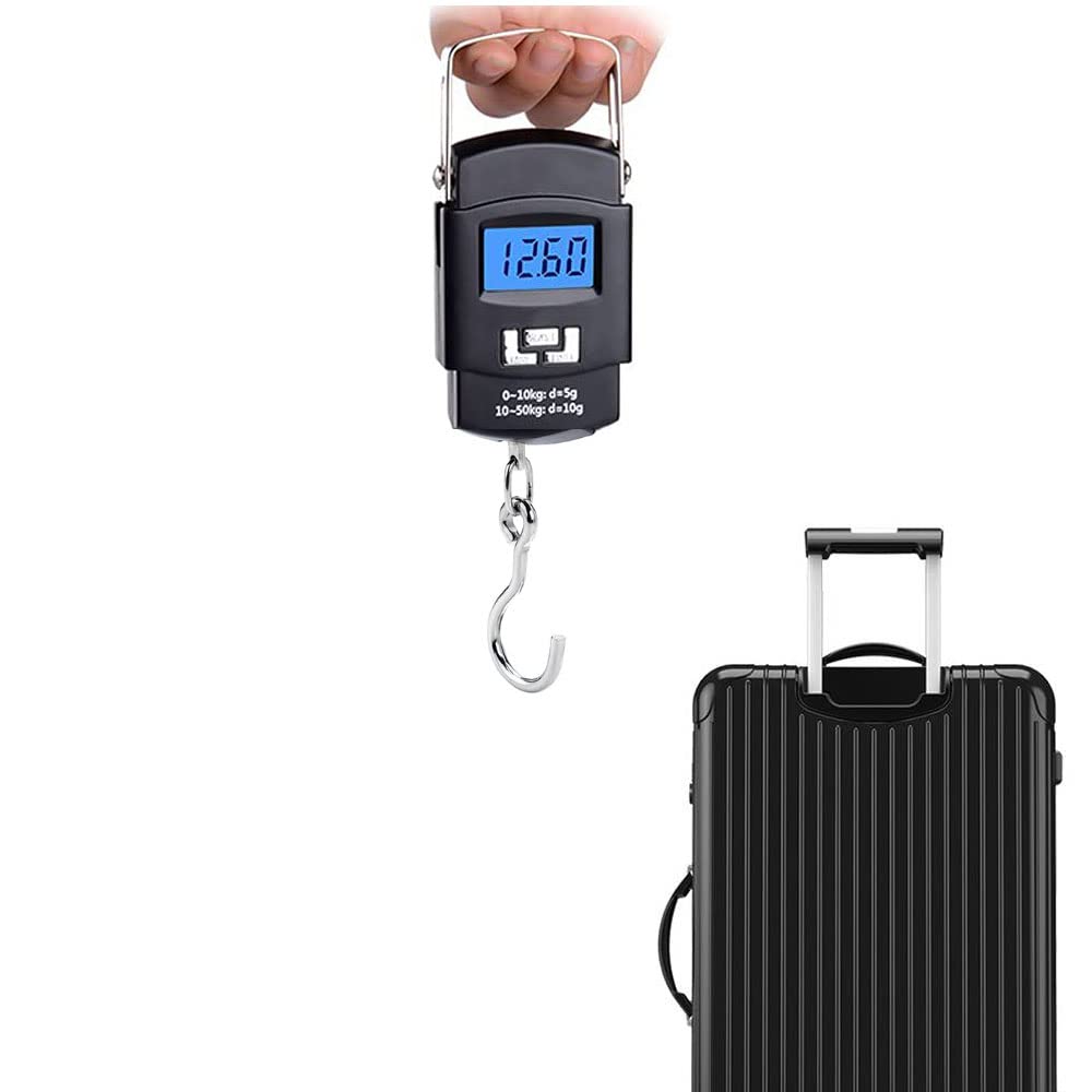 Luggage Scale with Battery Automatic Reading, Many Ways of use, Accurate Numbers, The Perfect Multifunctional Scale, a Good Helper for Your Travel and Fishing