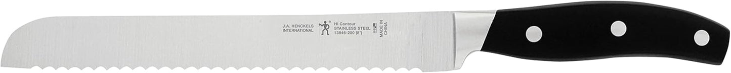 Zwilling J.A. Henckels HI Forged Contour 9 PC Block Set, Black/Silver