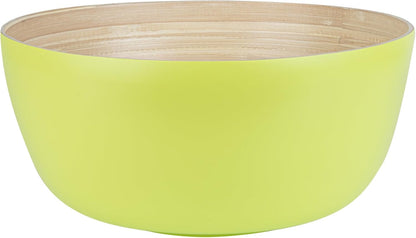 Restaurantware-Bambuddha 51 Ounce Extra Large Salad Bowl, 1 Heavy-Duty Round Salad Bowl - Sustainable, Reusable, Blue Bamboo Serving Dish, for Serving Salads, Fruits, and Appetizers