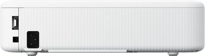 Epson EpiqVision Flex CO-FH02 Full HD 1080p Smart Streaming Portable Projector, 3-Chip 3LCD, 3,000 Lumens Colour/White Brightness, Android TV, Bluetooth, 300-Inch Home Entertainment/Work - White