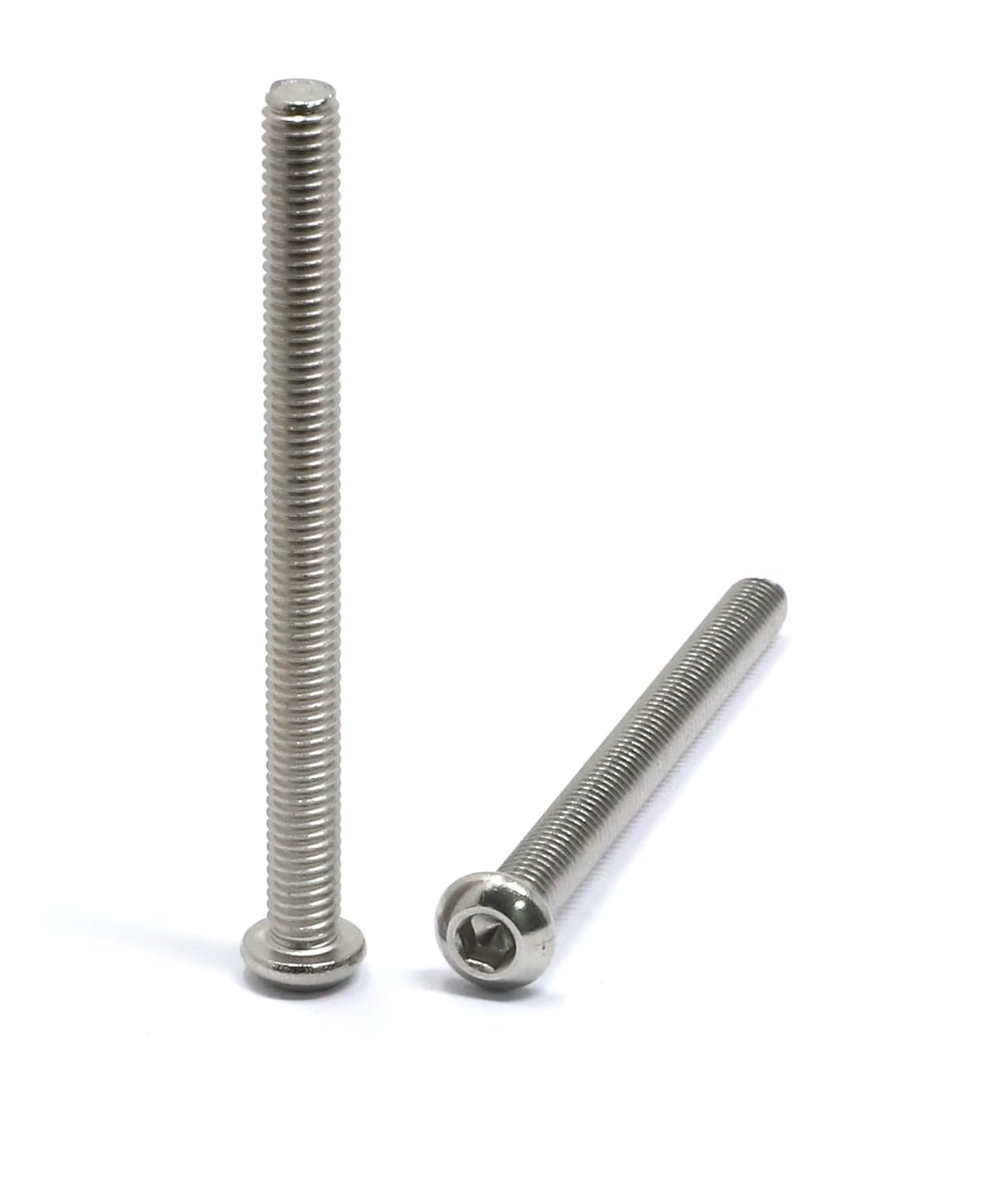 iexcell 50 Pcs M6 x 20mm Thread Pitch 1 mm Stainless Steel 304 Hex Socket Button Head Cap Screws Bolts Kit