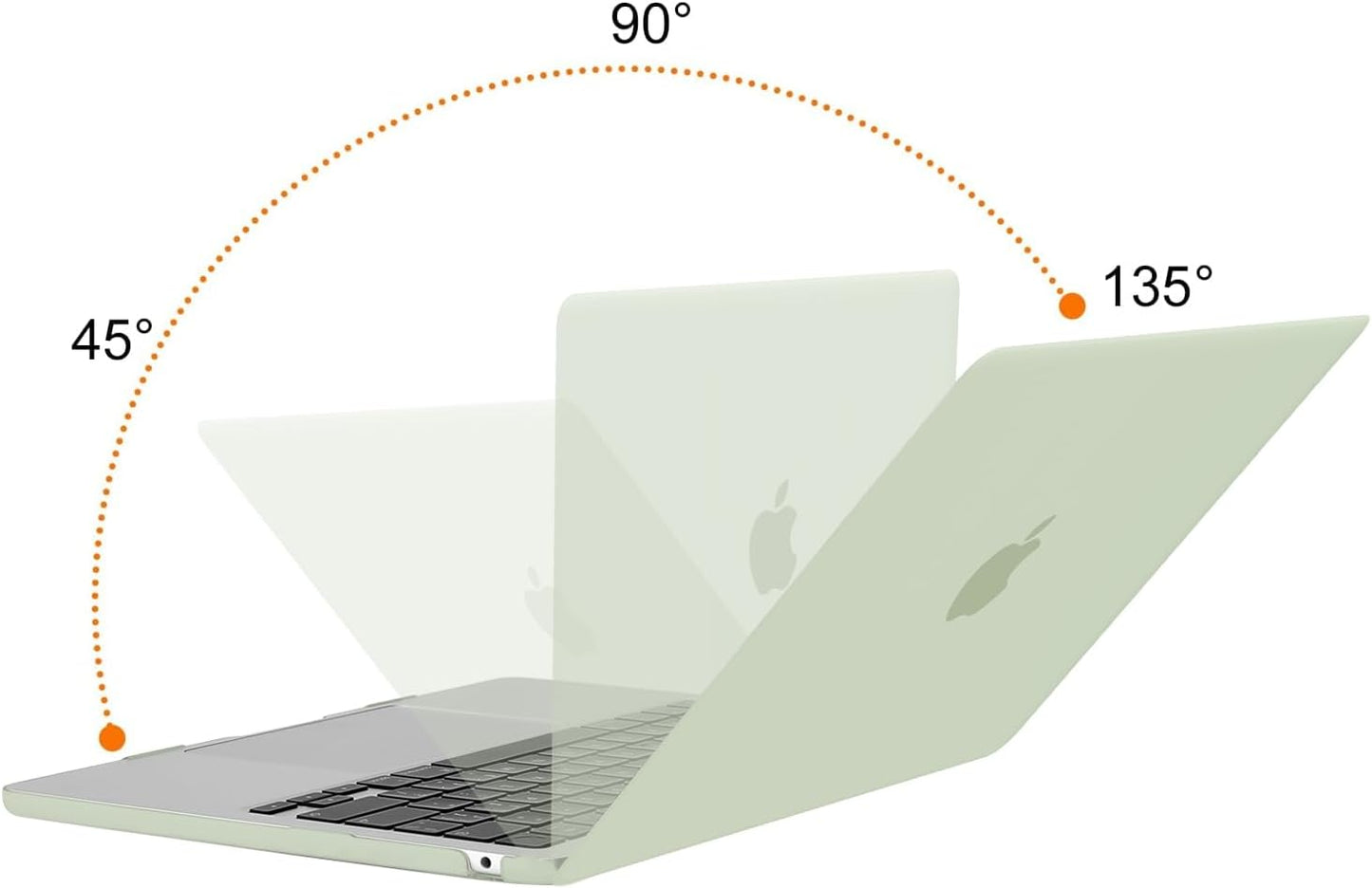 MOSISO Compatible with MacBook Air 13 inch Case 2025 2024 2023 2022 M4 A3240 M3 A3113 M2 A2681, Plastic Hard Shell&Keyboard Cover&Screen Film&Pouch for MacBook Air 13.6 inch Case, Crystal Clear