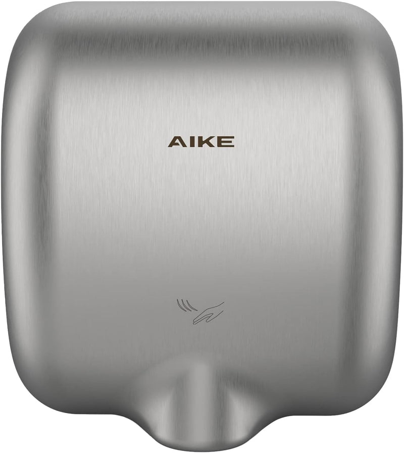 AIKE Surface Mounted High Speed Commercial Hand Dryer CUL Approved 120V 1500W, Brushed Stainless Steel Finish Model AK2800B