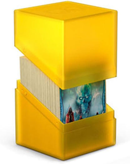Ultimate Guard Boulder 100+ Classic, Deck Case for 100 Double-Sleeved TCG Cards, Onyx, Secure & Durable Storage for Trading Card Games, Soft-Touch Finish