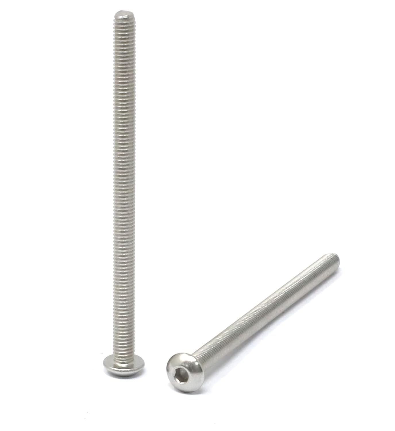 iexcell 50 Pcs M6 x 20mm Thread Pitch 1 mm Stainless Steel 304 Hex Socket Button Head Cap Screws Bolts Kit