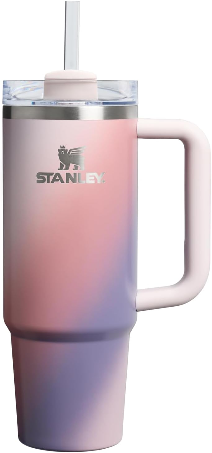 Stanley Quencher H2.0 Tumbler with Handle and Straw 30 oz | Flowstate 3-Position Lid | Cup Holder Compatible for Travel | Insulated Stainless Steel Cup | BPA-Free | Exclusive Lupine