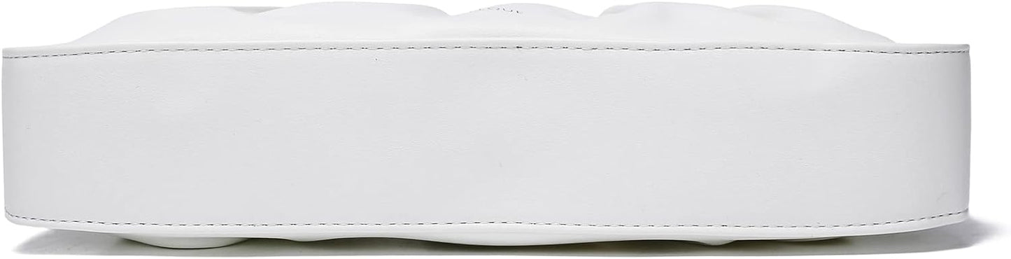 JOLLQUE Shoulder Bag for Women,Small Leather Handbag Purse,Gold Chain Evening Clutch