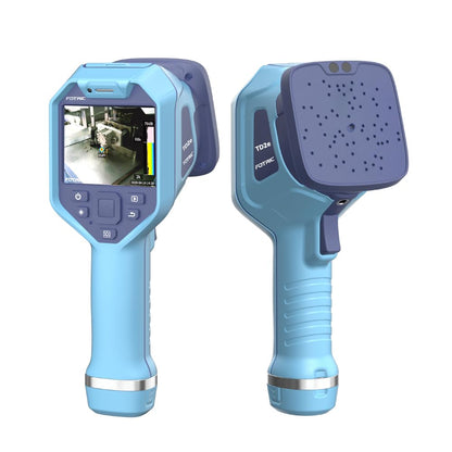 TD2e Acoustic Imaging Camera,64 MEMS Digital Microphones,Acoustic Imager for Compressed Air Leaks, Vacuum Leaks, Vibration Problems Detection,2k~100kHz Frequency Range, 3.5" Touch Screen,5MP