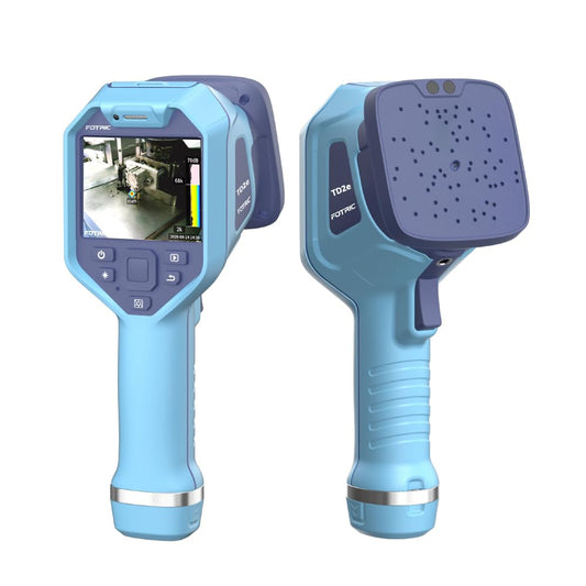 TD2e Acoustic Imaging Camera,64 MEMS Digital Microphones,Acoustic Imager for Compressed Air Leaks, Vacuum Leaks, Vibration Problems Detection,2k~100kHz Frequency Range, 3.5" Touch Screen,5MP