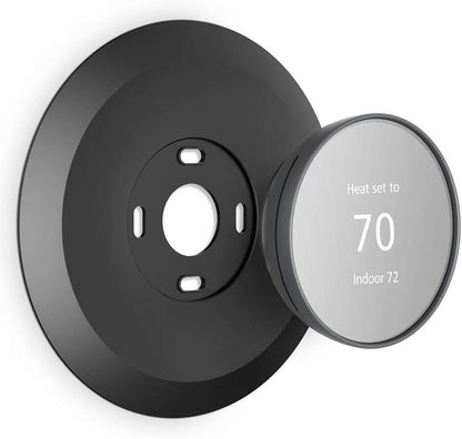 Wall Plate Made for The Nest Thermostat 2020 | Google Nest Thermostat Trim Kit Accessory | Easy Installation | Black