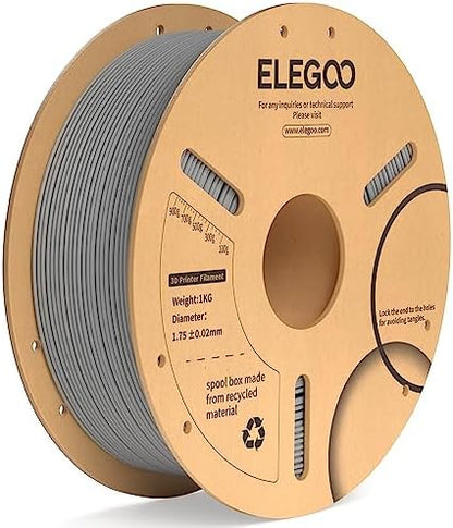 ELEGOO PLA+ Filament 1.75mm Black 4KG, PLA Plus 3D Printer Filament, Dimensional Accuracy +/- 0.02 mm, Tough & High Strength, Fit for Most FDM Printers(1KG/Spool, 2.2 lbs)