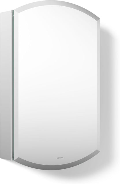 Kohler K-3073-Na Archer Frameless 20 Inch X 31 Inch Aluminum Bathroom Medicine Cabinet;; Recess or Surface Mount