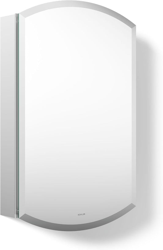 Kohler K-3073-Na Archer Frameless 20 Inch X 31 Inch Aluminum Bathroom Medicine Cabinet;; Recess or Surface Mount
