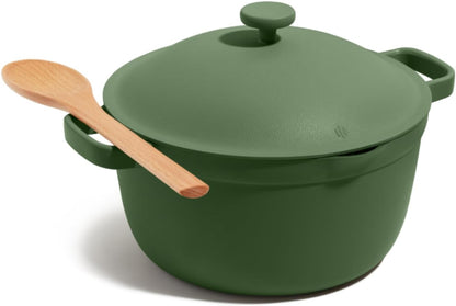 Our Place Perfect Pot - 5.2 L. Nonstick Ceramic Sauce Pan with Lid | Versatile Cookware for Stovetop and Oven | Steam, Bake, Braise, Roast | PTFE and PFOA-Free | Toxin-Free, Easy to Clean | Sage
