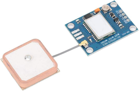 GYGPSV1-7M GPS Module,with GPS Antenna 3-5V Compatible with Various Flight Control Modules Provide GPS Computer Testing Software