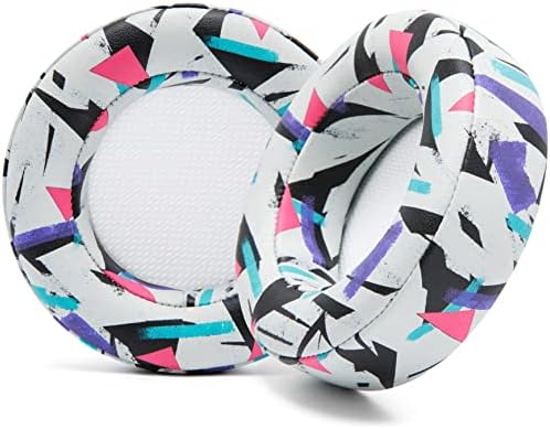 WC Upgraded Replacement Earpads for Corsair Virtuoso RGB Wireless Gaming Headset Made by Wicked Cushions | Improved Durability, Thickness, Softer Leather, and Sound Isolation | (90s White)