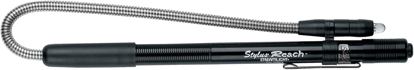 Flexible Extension Pen Light with 7-Inch Bendable Cable, 11 Lumens Slim LED Inspection Flashlight with Pocket Clip for Automotive, Mechanical, and Precision Tasks - PuriLite