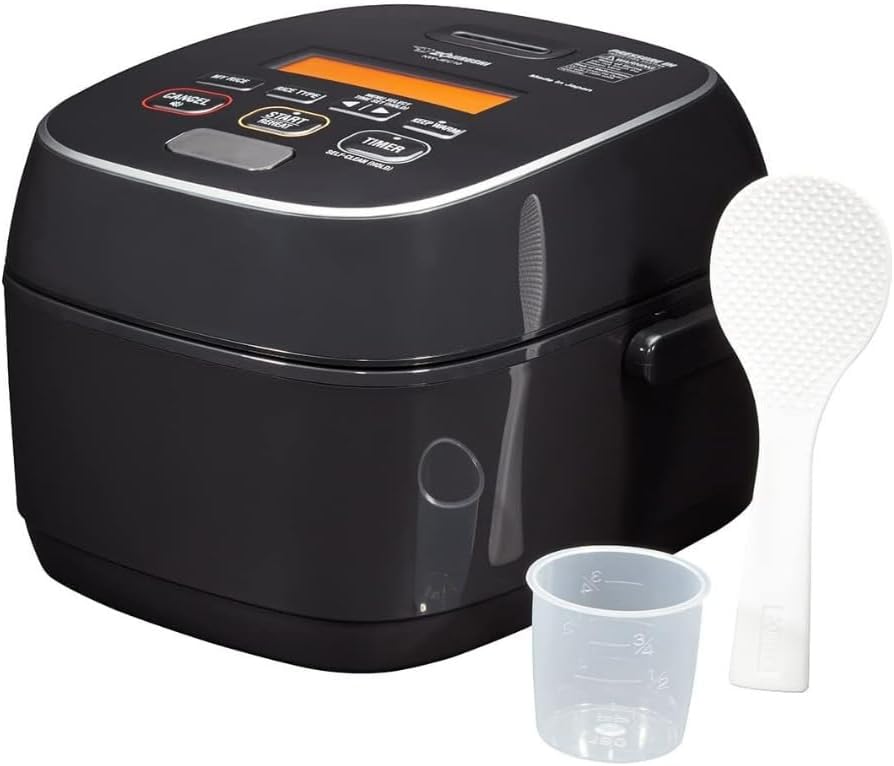 Zojirushi NW-JEC10BA Pressure Induction Heating (IH) Rice Cooker & Warmer, 5.5-Cup, Made in Japan
