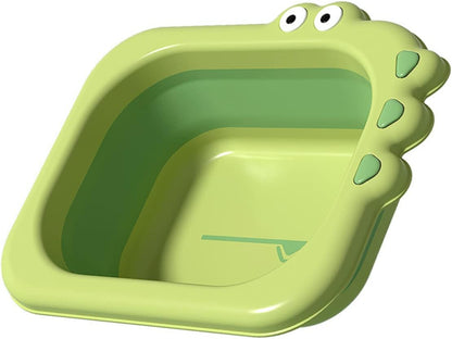 GARVALON Baby Bath Foldable Tub Newborn Shower Present Collapsible Wash Basin for Baby Safe Infant Washbas