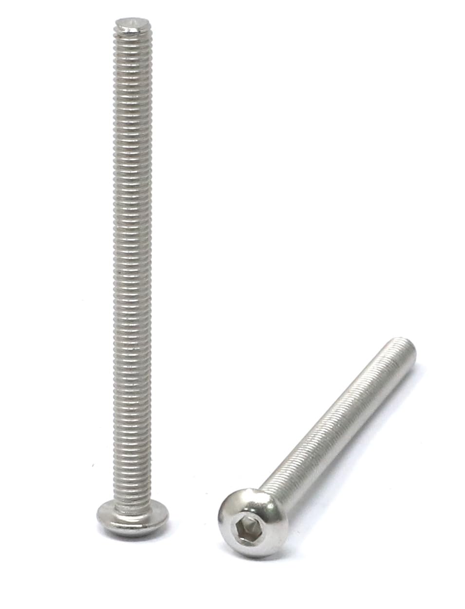 iexcell 50 Pcs M6 x 20mm Thread Pitch 1 mm Stainless Steel 304 Hex Socket Button Head Cap Screws Bolts Kit