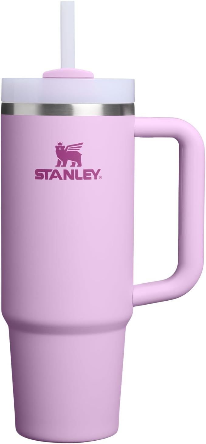 Stanley Quencher H2.0 Tumbler with Handle and Straw 30 oz | Flowstate 3-Position Lid | Cup Holder Compatible for Travel | Insulated Stainless Steel Cup | BPA-Free | Exclusive Lupine