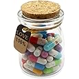 90pcs+ Message In a Bottle DIY Gift Extra Capsules and Notes (Mixed Colors)
