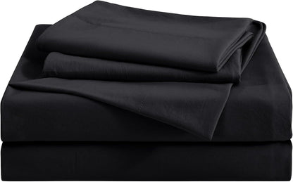 JOLLYVOGUE Queen Size Bed Sheet Set - 4 Piece Bed Sheets Set with Deep Pocket - Soft Breathable & Cooling - Resists Shrinkage & Fading Draps Queen - Easy Care (Dark Grey)