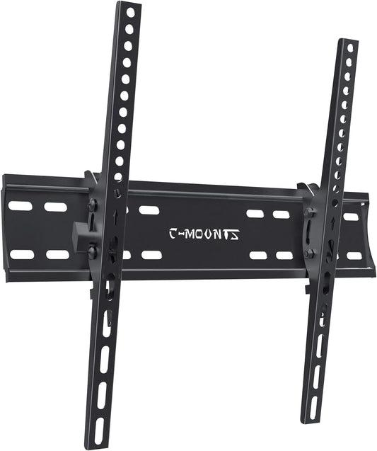C-MOUNTS Tilting TV Wall Mount Bracket Low Profile for Most 26-65 inch Flat ScreenCurved TVs, Monitor, TV Mount with Max VESA 400x400mm Weight up to 110 lbs