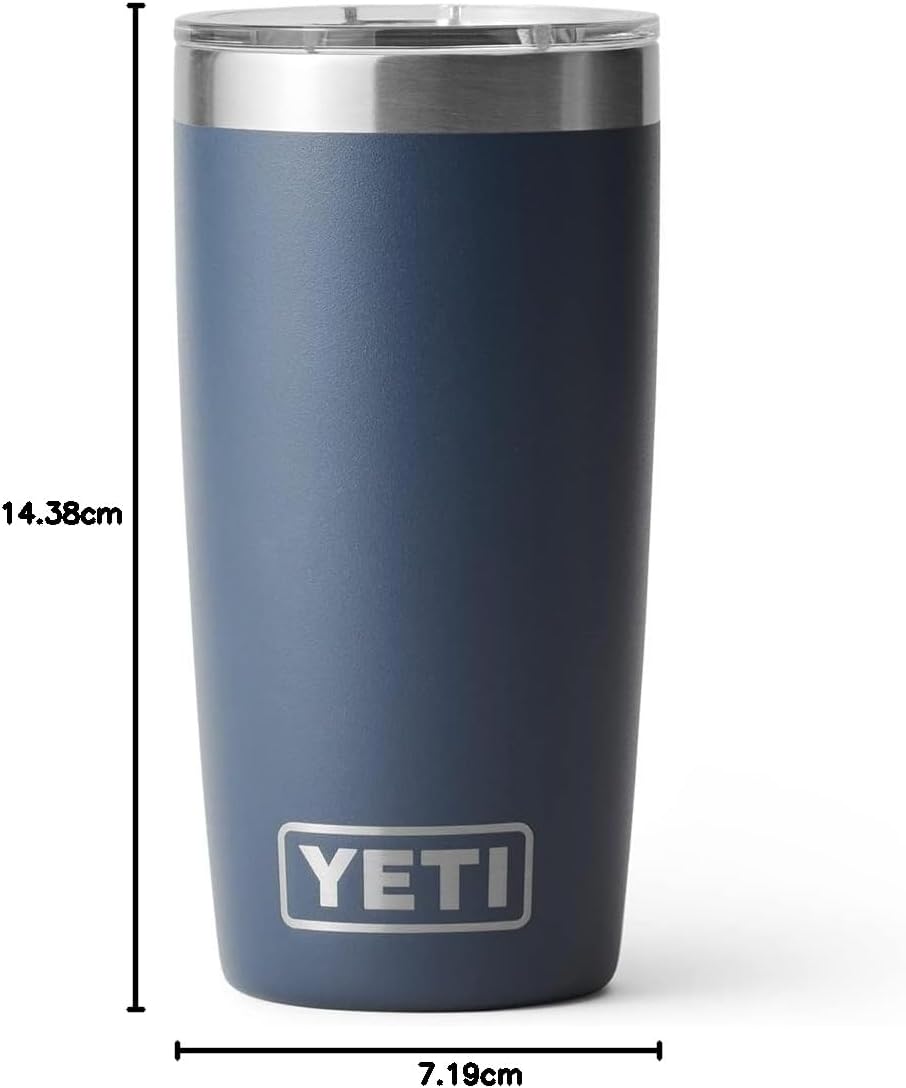 YETI Rambler 10 oz Tumbler, Stainless Steel, Vacuum Insulated with MagSlider Lid, White