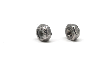 binifiMux 50pcs 1/4-20 Nylon Inserted Self Locking Nuts 304 Stainless Steel