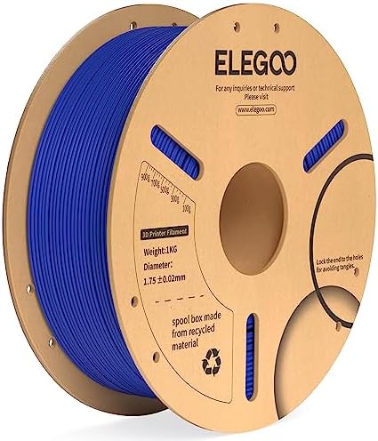 ELEGOO PLA+ Filament 1.75mm Black 4KG, PLA Plus 3D Printer Filament, Dimensional Accuracy +/- 0.02 mm, Tough & High Strength, Fit for Most FDM Printers(1KG/Spool, 2.2 lbs)