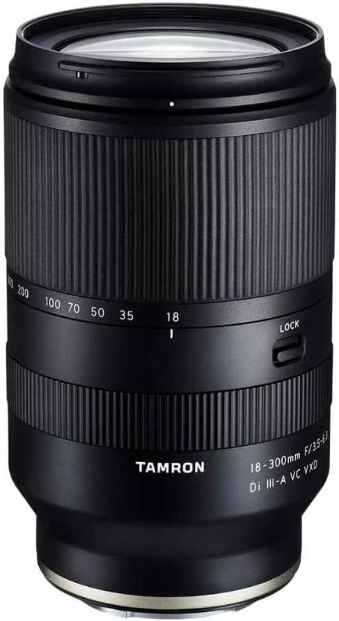 Tamron 18-300mm F/3.5-6.3 Di III-A VC VXD Lens for Sony E APS-C Mirrorless Cameras (6 Year Limited Canadian Warranty for New Lenses Only)