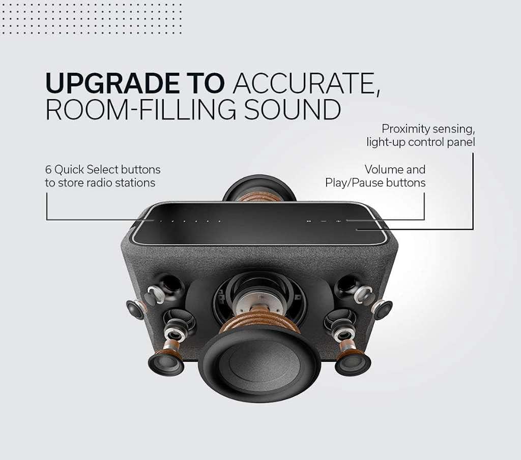Denon Home 150 NV Wireless Speaker (Black), 1" Tweeter, 3.5" Woofer, Home Speaker with HEOS Built-in, AirPlay 2, and Bluetooth, Multi-Room Streaming, Simple Setup, Compact Design