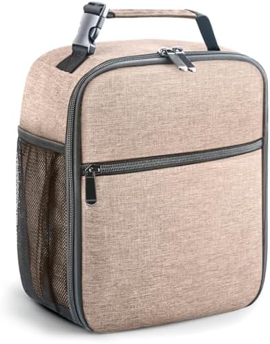 Lunch Bag for Men/Women, Reusable Lunch Box for Adult, Small Insulated Lunch Box, Lunch Tote Bag for Office, Work, Picnic