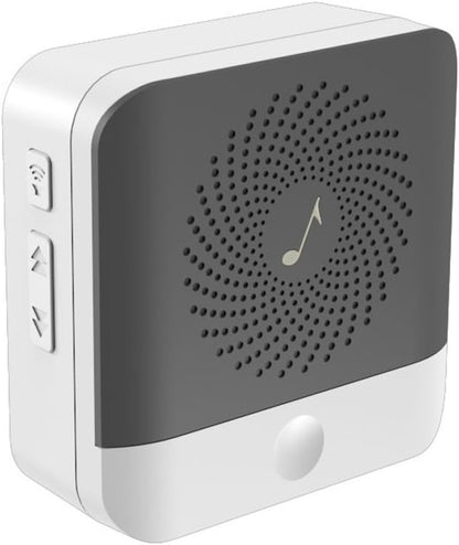 Wireless Doorbell with 2 Push Button Waterproof Transmitter and 1 Plugin Receivers Operating at over 1000-feet Range with Over 50 Chimes, No Batteries Required for Receivers