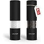 LARS NYSØM Salt and Pepper Grinder Set I Salt and Pepper Mills with Adjustable Ceramic Grinder 2 Pieces I Manual Design Spice Mill Set (Carbon Black)
