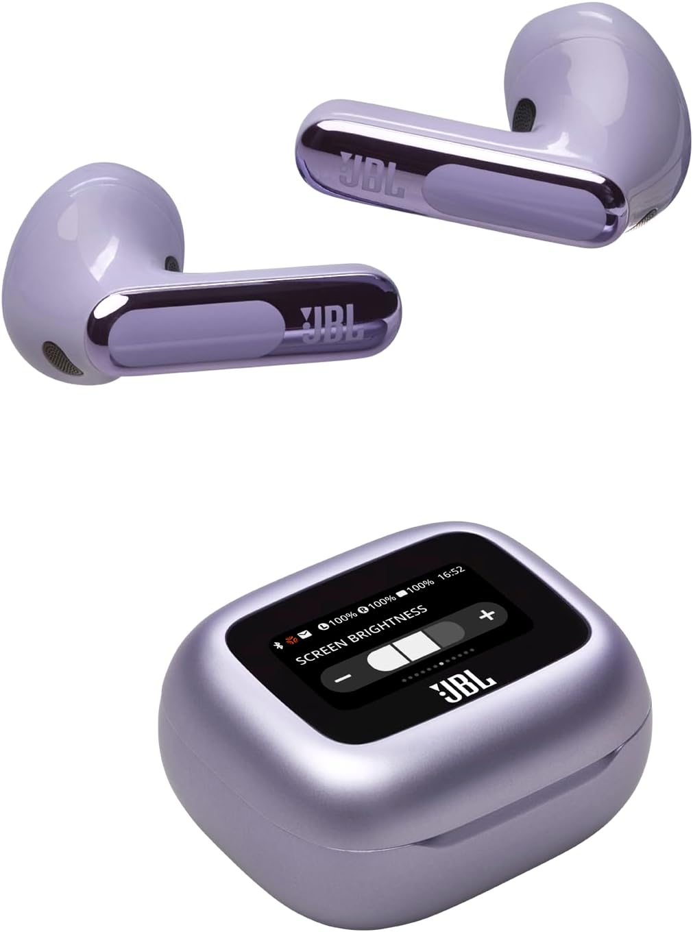 JBL Live Beam 3 - True Wireless Noise-Cancelling Closed-Stick Earbuds, 48Hrs Total Playback, Wireless Charging, 6 Mics for Perfect Calls, Multi-Point Connection, IP55 Waterproof and dustproof