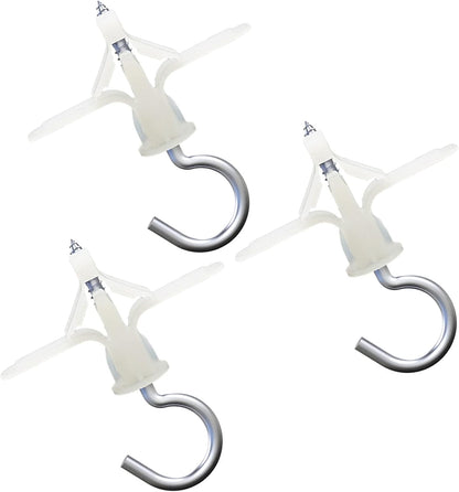 Drywall Anchor kit - Hollow Wall Anchors with Screws ，self-Drilling Hollow Wall Anchor, for Drywall，Nylon - Plastic - Buildex,60pcs (Anchor 30pcs+screw 30pcs)