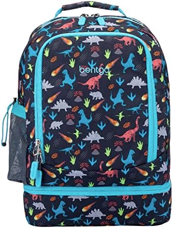 Bentgo Kids Prints 2-in-1 Backpack & Insulated Lunch Bag (Dinosaur)