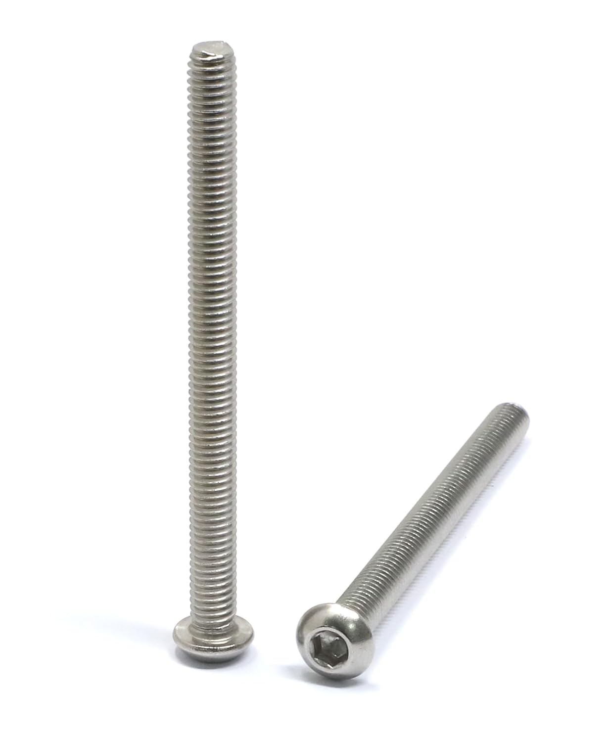 iexcell 50 Pcs M6 x 20mm Thread Pitch 1 mm Stainless Steel 304 Hex Socket Button Head Cap Screws Bolts Kit