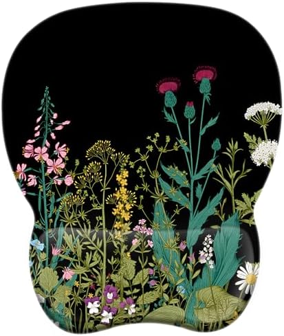 Ergonomic Mouse Pad with Wrist Support | Memory Foam Mousepad for Office and Gaming | Non-Slip Base Computer Mouse Pad | Smooth Tracking Desk Accessory | Comfortable Wrist Rest Mouse Pad - PuriLite