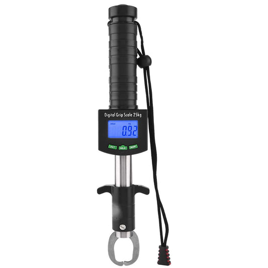 Fish Lip Grip with LED Display Multi-Function Digital Fish Grip Scale 25 Kg 55LB Electronic Control Grabber